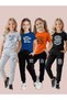Armi̇kids 4-Piece Girls' Printed Top and Bottom Set with Color Options