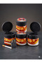 Glass Jar Ashtray with Lid – Anti-Odor Stylish Design 3 Pieces - 2