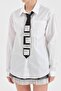Women's Tie Detailed Comfortable Fit Long Sleeve Design Shirt - 7