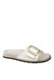Women's Buckle Slippers Comfortable for Daily Use White 9988-12 - 3