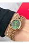 Steel Strap Minimal Case 2 Year Warranty 3 Atm Waterproof Women's Wristwatch + Bracelet Gift - 2
