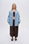 Women's Oversized Kimono with Floral Embroidery and Stone Embellishments - 3