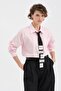 Women's Tie Detailed Comfortable Fit Long Sleeve Design Shirt - 2