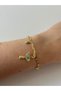 Vip Steel Evil Eye Bracelet with Stone Chain Charm Stylish Women's Bracelet - 3