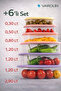 6-Piece Storage Container Set with Transparent Lids in Different Sizes, Plastic Food & Refrigerator Organizer - 2