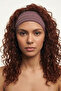 2-Pack White Burgundy and Black Striped 95% Cotton Stretchy Headbands - 3