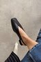 Blanco Black Genuine Leather Ballerinas - 4