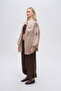 Women's Oversized Kimono with Floral Embroidery and Stone Embellishments - 5