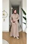 Stylish Belted Long Skirt Suit - 4