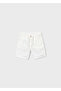 Boy's Cream Linen Bermuda Shorts - 03202 - 3