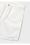 Boy's Cream Linen Bermuda Shorts - 03202 - 5