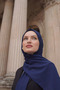 Women's Rami Natural Shawl Plain Minimal Shawl Lightweight Breathable Hijab Shawl - 7