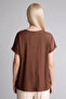 Regular Fit V-Neck Wrinkled Textured Short Sleeve T-Shirt H1173Ax26Sp - 6
