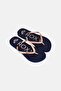 Kids Girl Sparkle Slip On Slipper, Navy Blue - 2