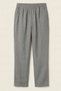 Gray 100% Cotton Muslin Fabric Women's Trousers with Elastic Waist - Women's Hajj Umrah Trousers - 8