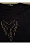 Bronze Stone Embroidered Large Size Luxury Mother's Combed Cotton 3/4 Sleeve - 4