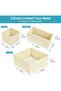 Vtopmart 12Pack Drawer Organizer Bins for Clothes, Foldable Fabric Closet Storage Organizer,