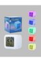 7 Color Changing Cube Alarm Clock with Thermometer and Calendar Features - 4