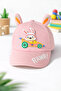 Pink Eared Rabbit Carrot Uv Protection Cotton Breathable Girls Boys Kids Hat Summer Adjustable
