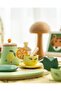 14-Piece Wooden Vintage Tea and Presentation Set - 2