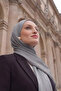 Women's Rami Natural Shawl Plain Minimal Shawl Lightweight Breathable Hijab Shawl - 7