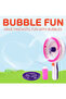 Bubble Blower Fan Toy with Bubble Solution & Tray, One-Button Big Bubbles - 4