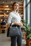 Lyra Women's Hand and Shoulder Bag Black Multi-Compartment Stylish Daily Women's Bag