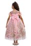 Floral Detailed Long Graduation and Special Occasion Girls Evening Dress 3-4-5-6-7 Years Old 36071Pr - 4