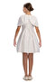 Ecru Girls Pearl Trim Cape Dress 8-14 Age 36095Pr - 4