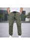 Men's Green Cargo Pocket Trousers - 2