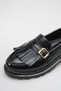 Women's Loafer Moccasin Casual Tassel Detailed Daily Shoes Tonyas Black - 5