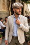 Men's Linen Peaky Blinders Cap - Summer Cotton Newsboy Hat - 4