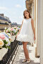 Ecru Girls' Satin Balloon Dress 36113Pr - 6