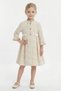 Girl's Evening Dress Sleeveless Satin Gown and Long Jacquard Coat Two-Piece Set - Birthday, Party, Wedding, Graduation (3, 4, 5, 6, 7 Years) 36295Pr - 3