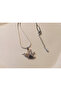 316L Steel Adjustable Chain Necklace, 45-50 Cm, Bird Figure, Women's Accessory, Silver, Zircon Stone - 5