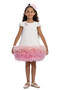 Ecru Girls Candy Tulle Hem Dress 3-7 Age 36012Pr - 2