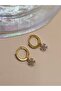Flower Hoop Earrings with Zircon Stone Xuping - 7