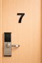 Apartment -Hotel-Wall - Door Numbers from 1 to 16 3 mm Black Plexi 10cm Self-Adhesive - 7