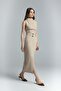 Jessi Slit Skirt - Camel