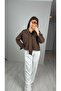 Brown Tie-Up Stylish Shirt Blouse - 3