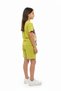 Girls' 2-Piece Shorts Set Crew Neck Short Sleeve Printed T-Shirt - Elastic Waist Tie - 2