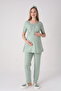 New Season Green Lace Summer Special Design 100% Cotton Maternity Maternity Dressing Gown Pajama Set - 4
