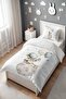 Small Astronaut Patterned Single Baby Kids Bedding Set - 3