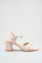 Platform Thick Heeled Bridal Shoes with Ankle Buckle Stylish Evening Dress Wedding Sandals with Buckle Platform - 5