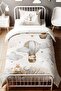 Flying Capybara Patterned Single Baby Kids Bedding Set - 2