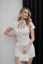 Hakim Collar Tie Detail Mini Dress - 2