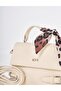 Scarf Detailed Bag Cream - 5