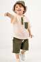 Baby Boy Summer 2-Piece Muslin Set with Hat as a Gift - 6