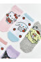 Esvab • Modern & Distinctive Hello Kitty Embroidered Girls' Booties Socks, Pack of 5 - 3