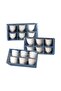 Ceramic Cawa Cups, 80 ml, 6 Pcs, Assorted - 3